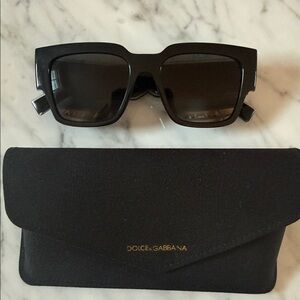 Dolce & Gabbana Black Square Sunglasses